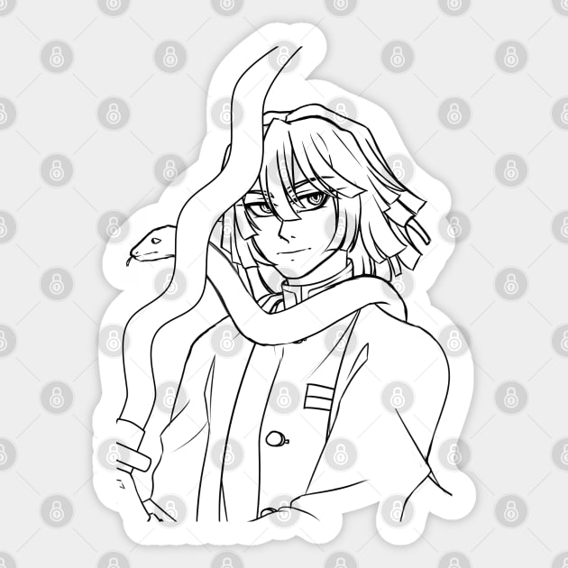 kimetsu no yaiba - Iguro Obanai Sticker by Anet Garol